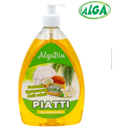 Засіб для миття посуду AlgaBio Piatti, натуральний, концентрат, 1 л
